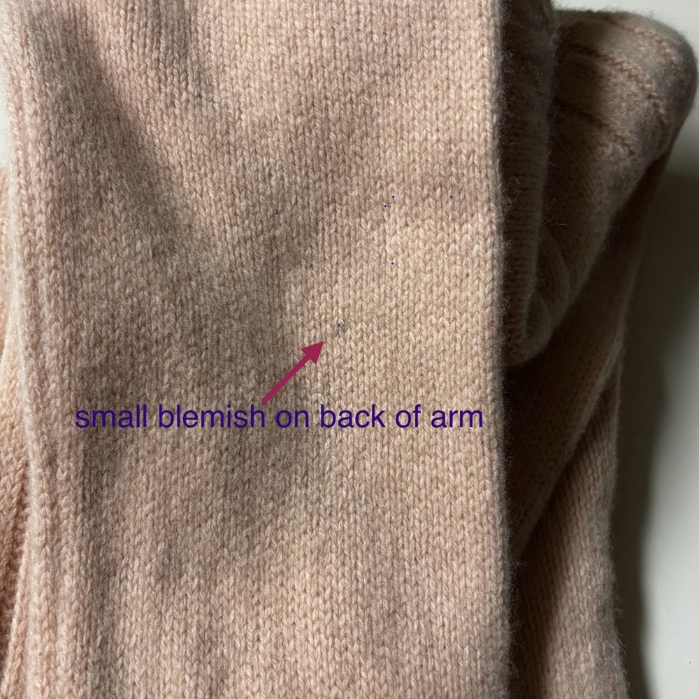 Moncler Sweater Turtleneck Peach Wool Cashmere Blend Medium Sample - Picture 13 of 13